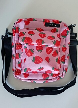 Çilek Desenli Mini Bag