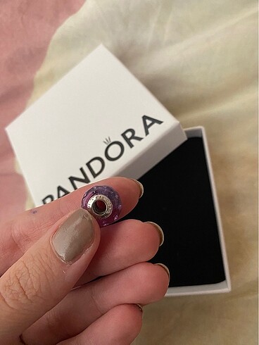 Beden PANDORA LAVANTA RENGİ MURANO CHARM