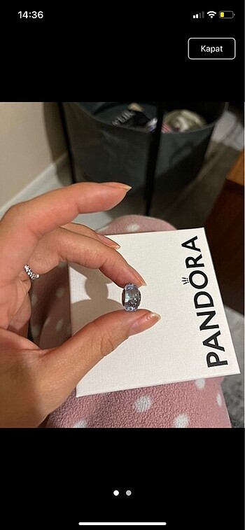 Beden mor Renk PANDORA LAVANTA RENGİ MURANO CHARM