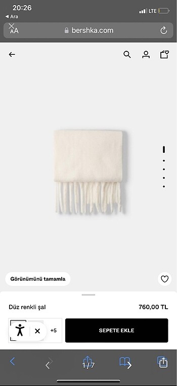 BERSHKA ŞAL ATKI