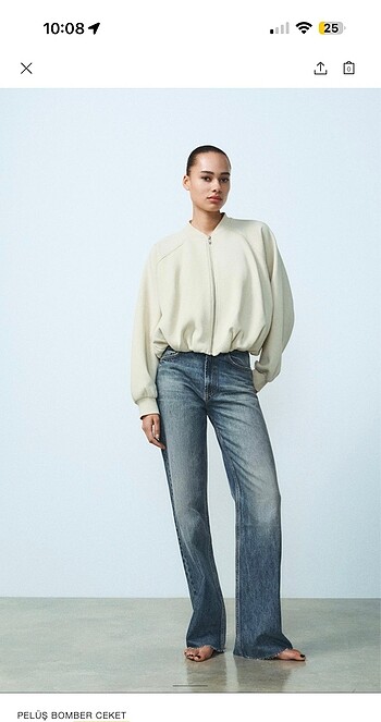 Zara peluş bomber ceket