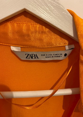 Turuncu V Yaka Drapeli Mini Elbise - Görsel 2