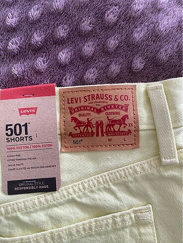 30 Beden Levi?s 501 original short kadın şort