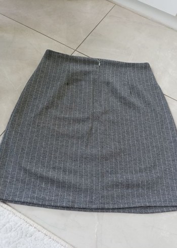 Gri Midi Kadın Etek - Görsel 2