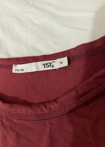 Bordo Uzun Kollu  Tişört - Görsel 3