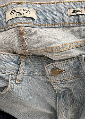 Pastel Mavi Midi Kadın Denim Pantolon - Görsel 3