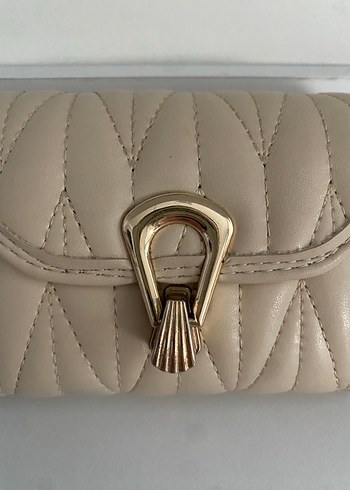 Bej Deri Zincir Detaylı Kadın Çanta - Görsel 2