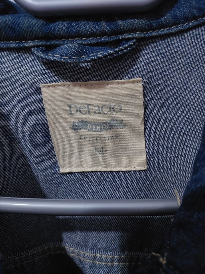 Düğmeli Mavi Kadın Denim Ceket - Görsel 4