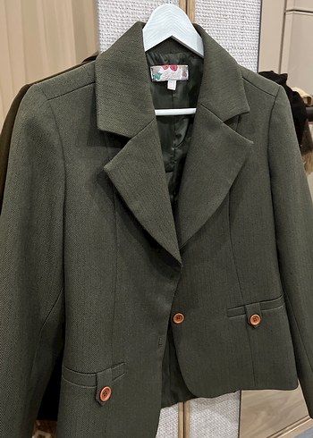Yeşil Blazer ceket - Görsel 3