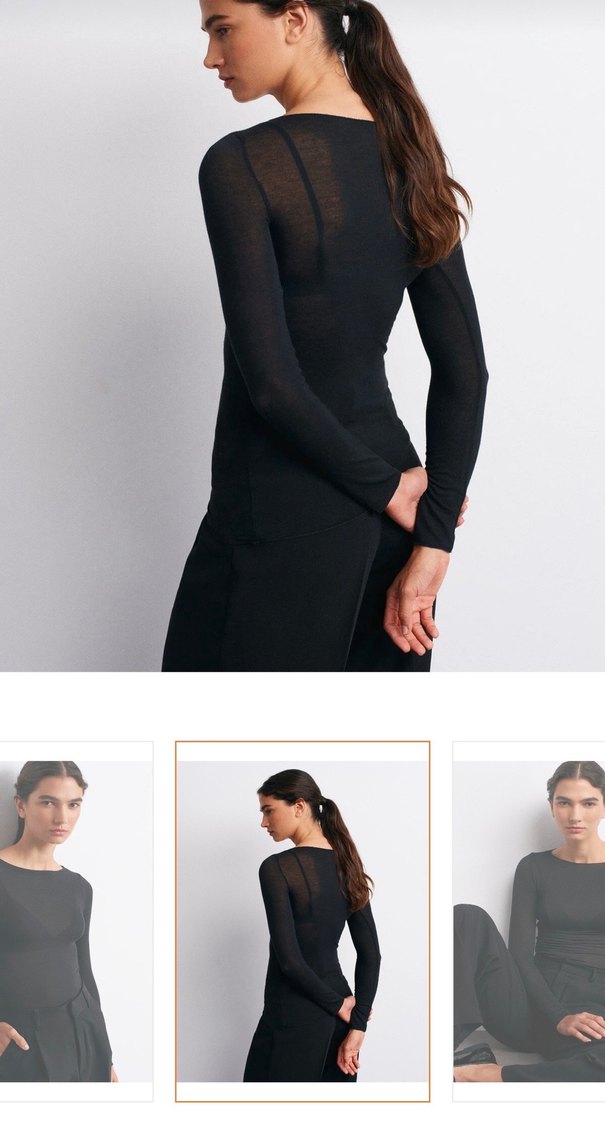 Dilvin Kayık Yaka Kaşmir Bluz - Görsel 2