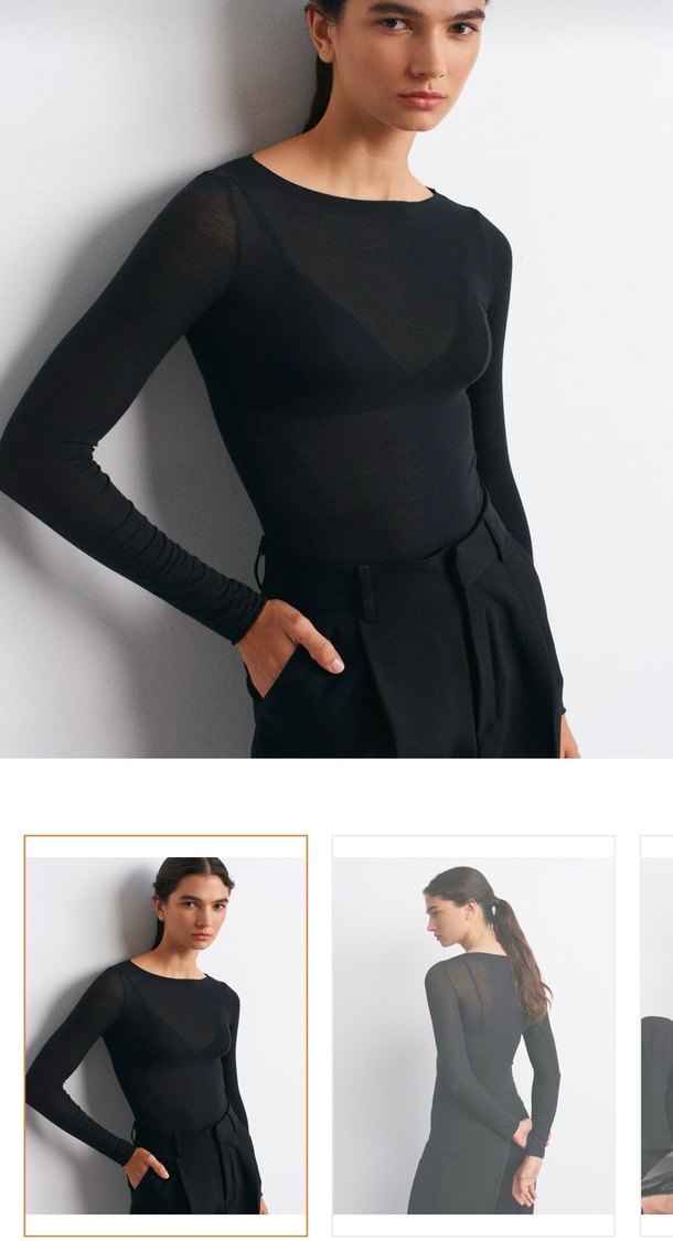 Dilvin Kayık Yaka Kaşmir Bluz - Görsel 3