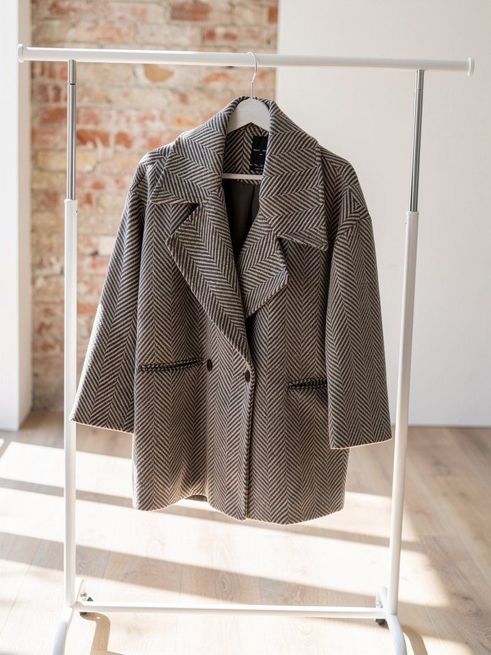 Oversize Kadın Kaban - Görsel 3