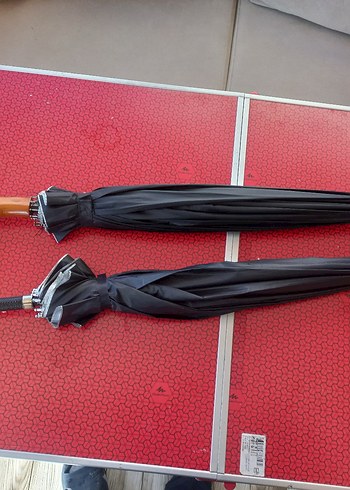 Klasik Siyah Pilili Kadın Şemsiye - Görsel 4