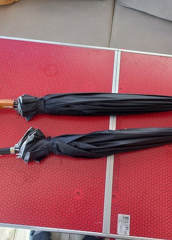 Klasik Siyah Pilili Kadın Şemsiye - Görsel 5