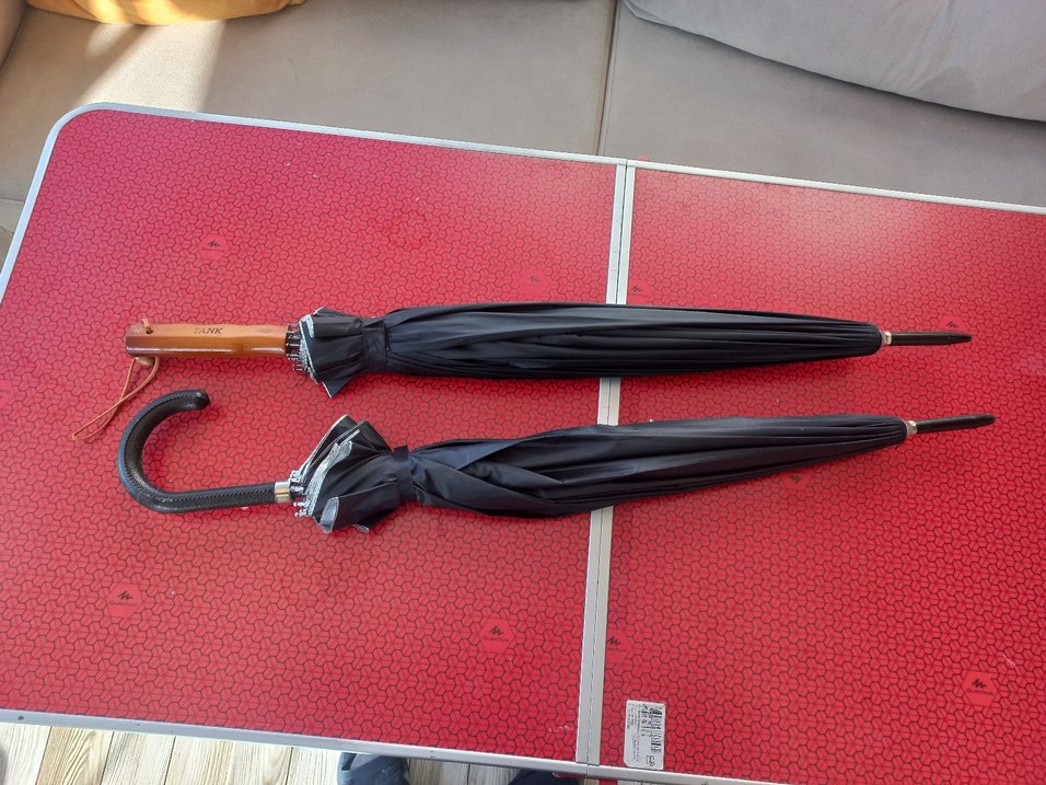 Klasik Siyah Pilili Kadın Şemsiye - Görsel 5