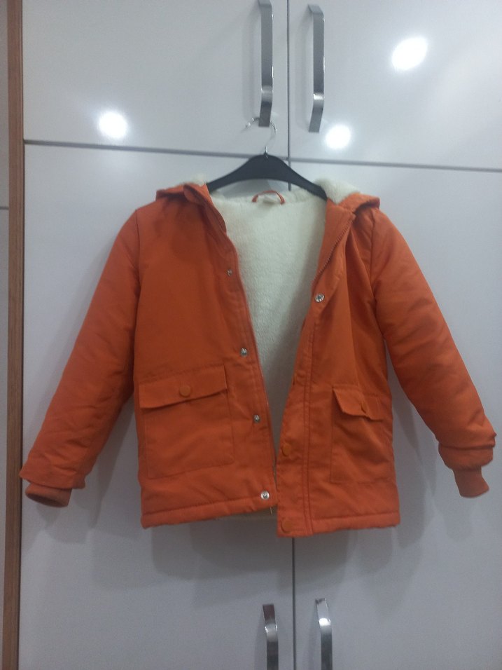 Erkek Çocuk Düğmeli Rahat Mont - Görsel 2