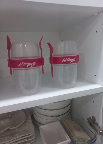 Pembe Kellogg's Süt Saklama Kabı Seti - Görsel 2