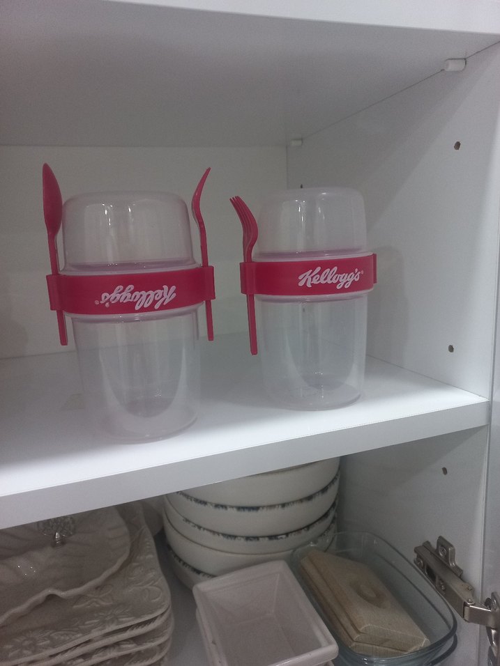 Pembe Kellogg's Süt Saklama Kabı Seti - Görsel 2