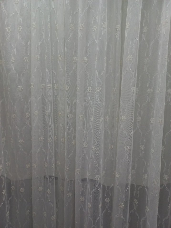 Beyaz Modern Tül Perde - Görsel 4