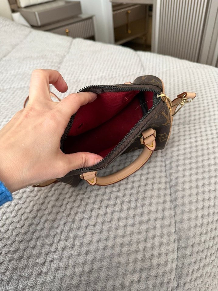 Klasik Kahverengi Deri Kadın Çanta - Görsel 2