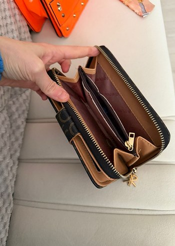 Kahverengi Deri Fermuarlı Kadın Cüzdanı - Görsel 2