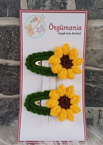 ayçiçek toka çıtçıtlı - Görsel 4