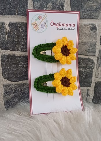 ayçiçek toka çıtçıtlı - Görsel 2