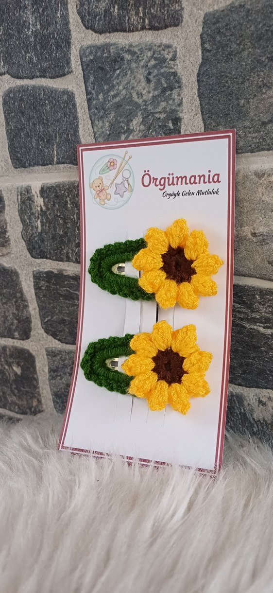 ayçiçek toka çıtçıtlı - Görsel 3