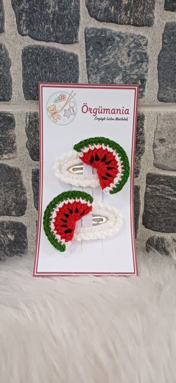 Karpuzlu çıtçıt toka - Görsel 4