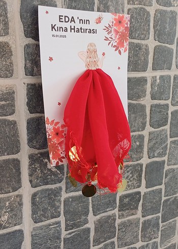  Beden kırmızı Renk Kına Hatırası halay mendili