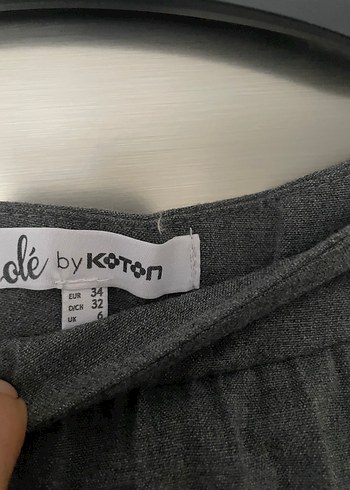 xs Beden Gri Pileli Midi Mini Etek