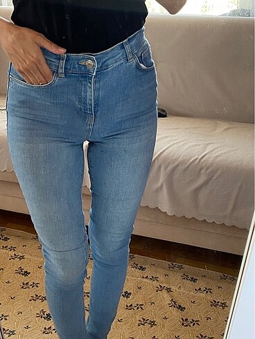 26 Beden Açık mavi skinny jean pantolon