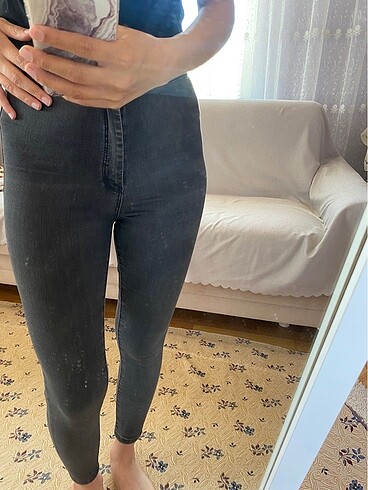 Zara Antrasit tayt pantolon