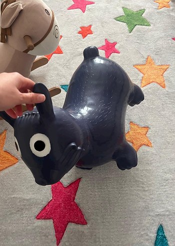 Siyah Şişme Tavşan Oyuncak - Görsel 2