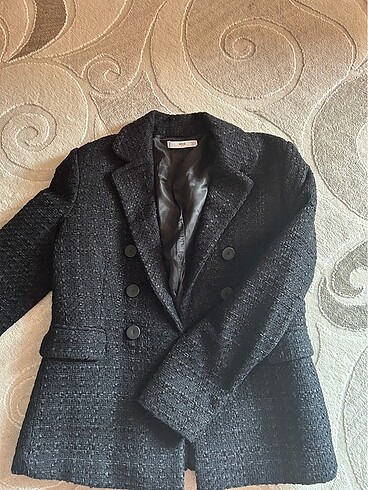 Mango Mango Tüvit Siyah Blazer