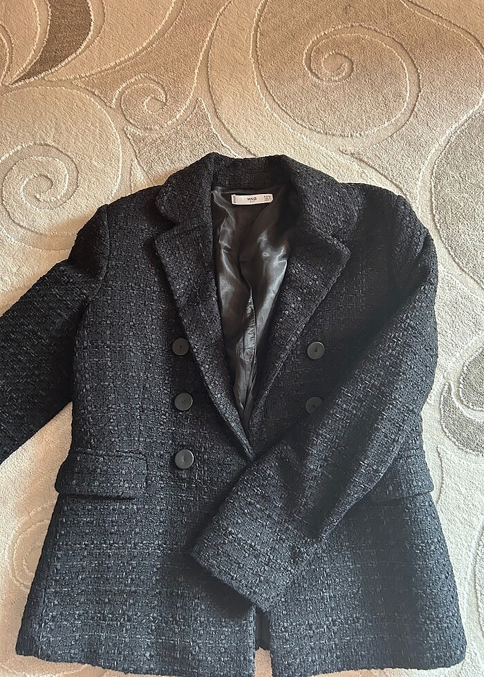 Mango Tüvit Siyah Blazer - Görsel 2