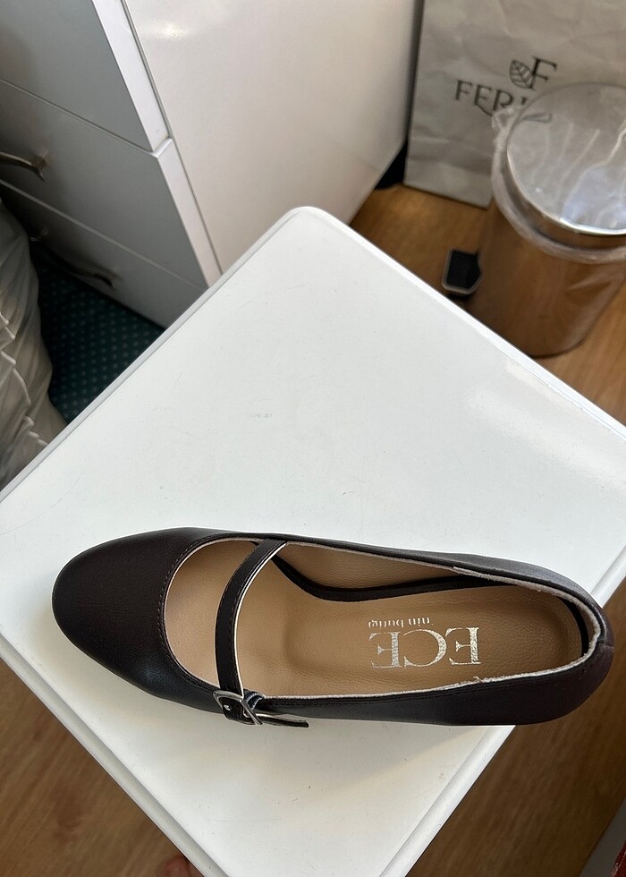 Ecenin Butiği Acı Kahve Topuklu Ayakkabı - Görsel 2