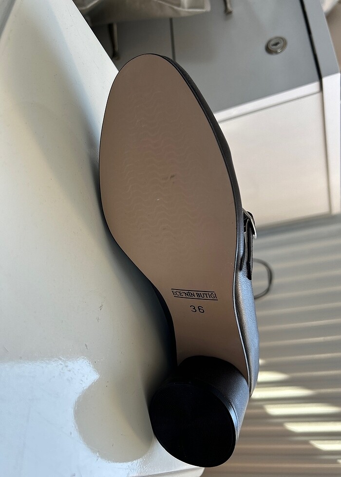 Ecenin Butiği Acı Kahve Topuklu Ayakkabı - Görsel 4