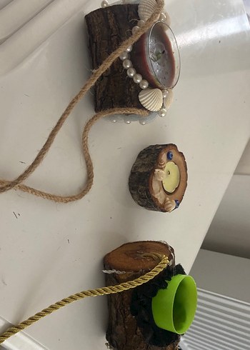 Renkli Doğal Ahşap Mumluk Seti - Görsel 2