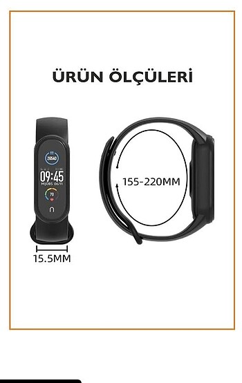 Xiaomi mi Band 3/ Mi Band 4 Uyumlu Silikon kordon set - Görsel 5