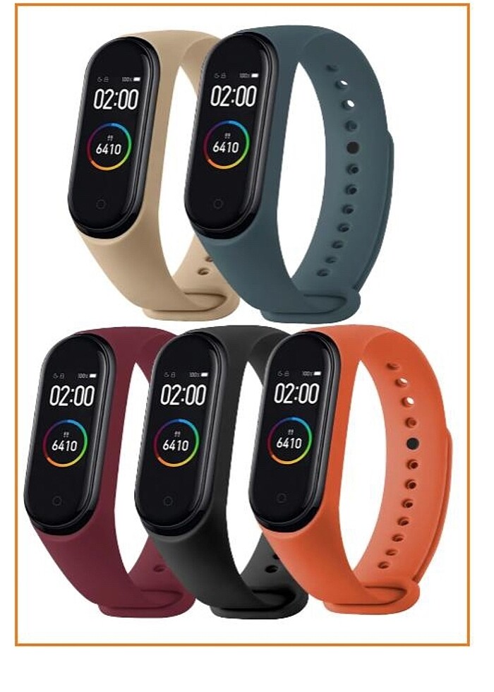 Xiaomi mi Band 3/ Mi Band 4 Uyumlu Silikon kordon set - Görsel 2