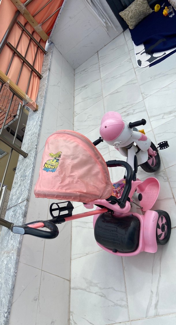 Pembe Çocuk Üç Tekerlekli Bisiklet - Görsel 4