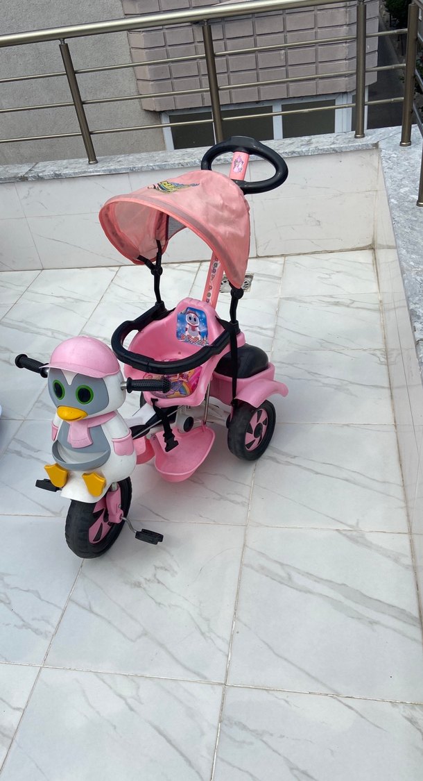 Pembe Çocuk Üç Tekerlekli Bisiklet - Görsel 5