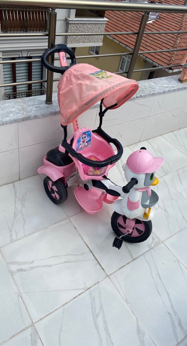 Pembe Çocuk Üç Tekerlekli Bisiklet - Görsel 3