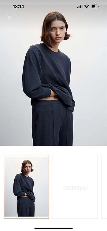 m Beden lacivert Renk Mango lacivert sweatshirt