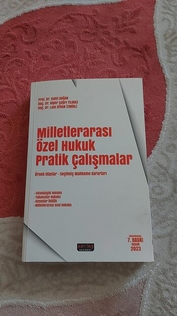 Vahit Doğan Milletlerarası özel hukuk pratik çalışmalar 