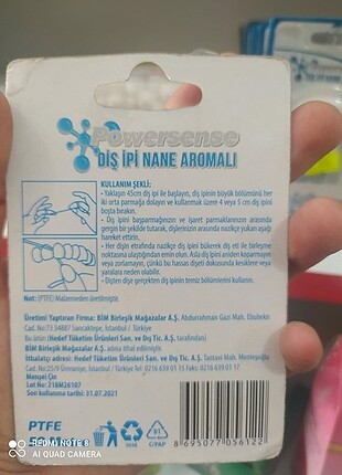  Beden Renk Diş ipi nane aromalı