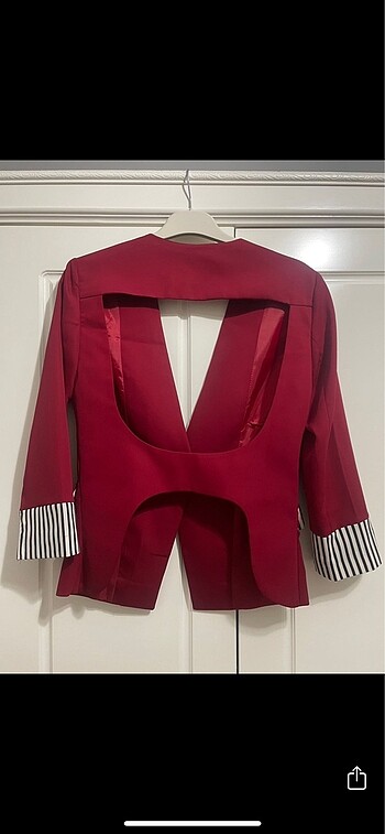 İkili Kırmızı Ceket - Görsel 6