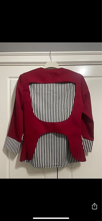 İkili Kırmızı Ceket - Görsel 4