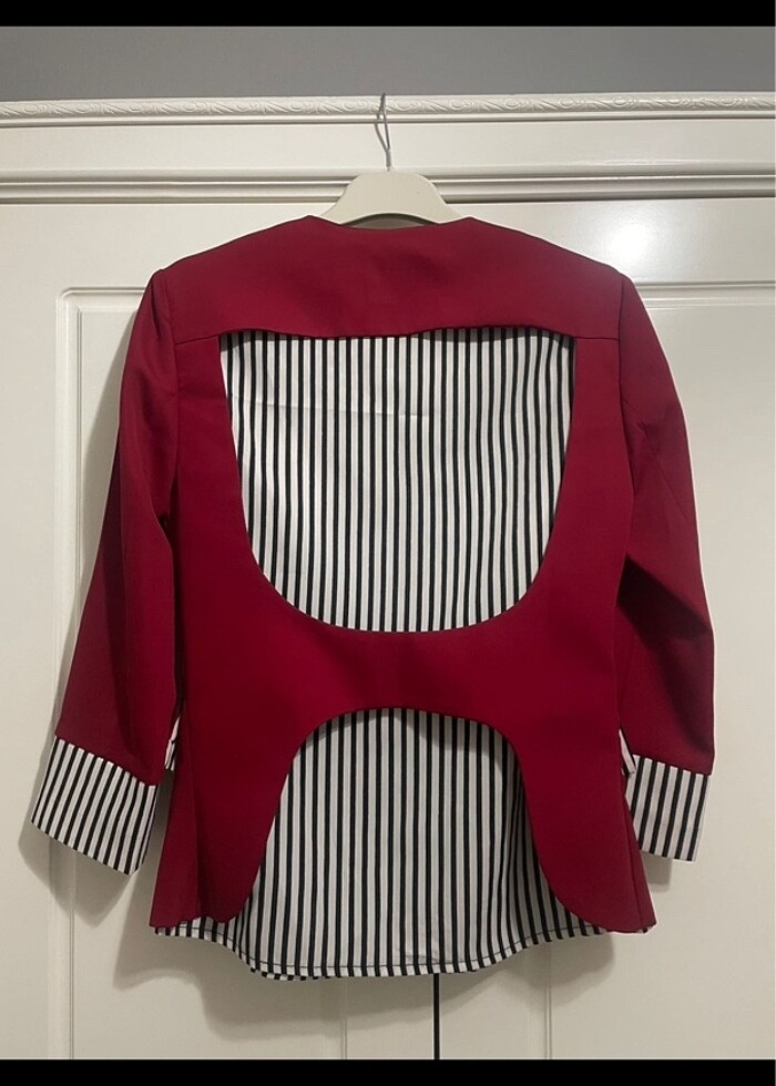 İkili Kırmızı Ceket - Görsel 4